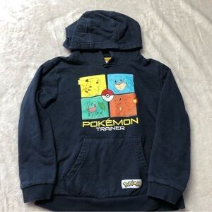 Pokemon Navy Graphic Pullover Hoodie Youth Size 6